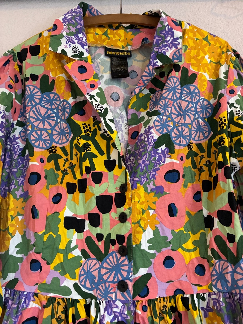 Nooworks Betty Dress People I’ve Loved Floral Botanical 3X - Picture 2 of 9